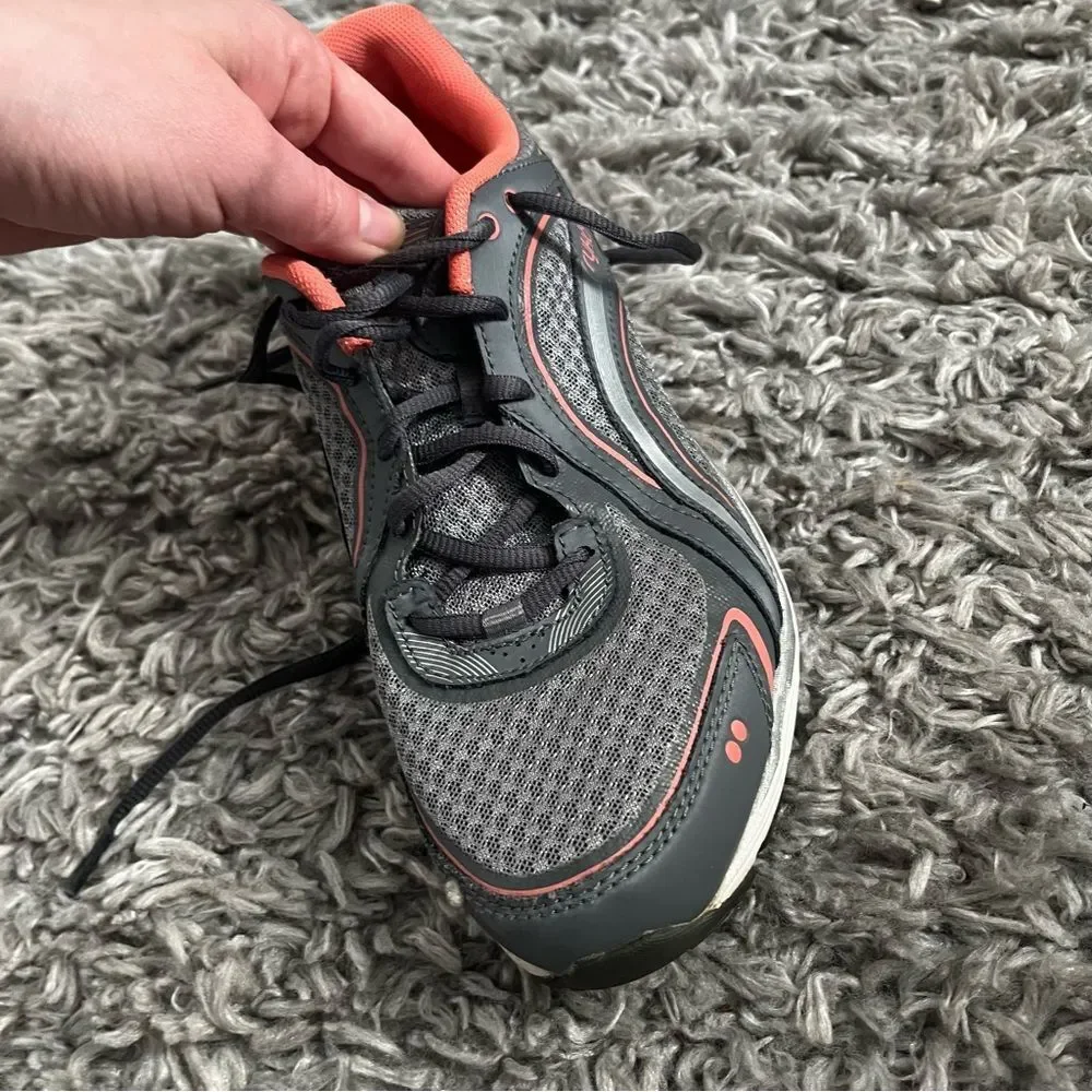 Ryka grey and orange sneakers size 9